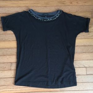 J. Crew Tops - π3/$25 or 5/$30 J Crew Jeweled neckline Top J. Crew Tops - π3/$25 or 5/$30 J Crew Jeweled neckline Top